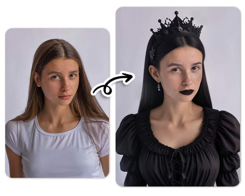 Goth AI Use Goth AI to Replace Your Picture into Gothic Styles