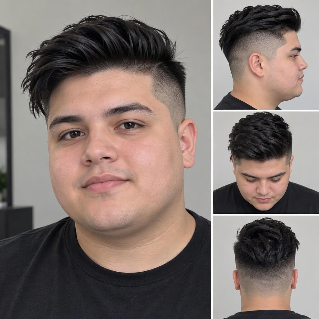 Corte Undercutpara cara redonda