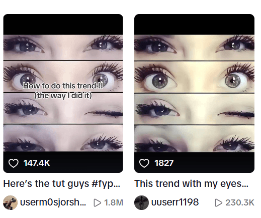 TikTok '4 Eyes' Trend