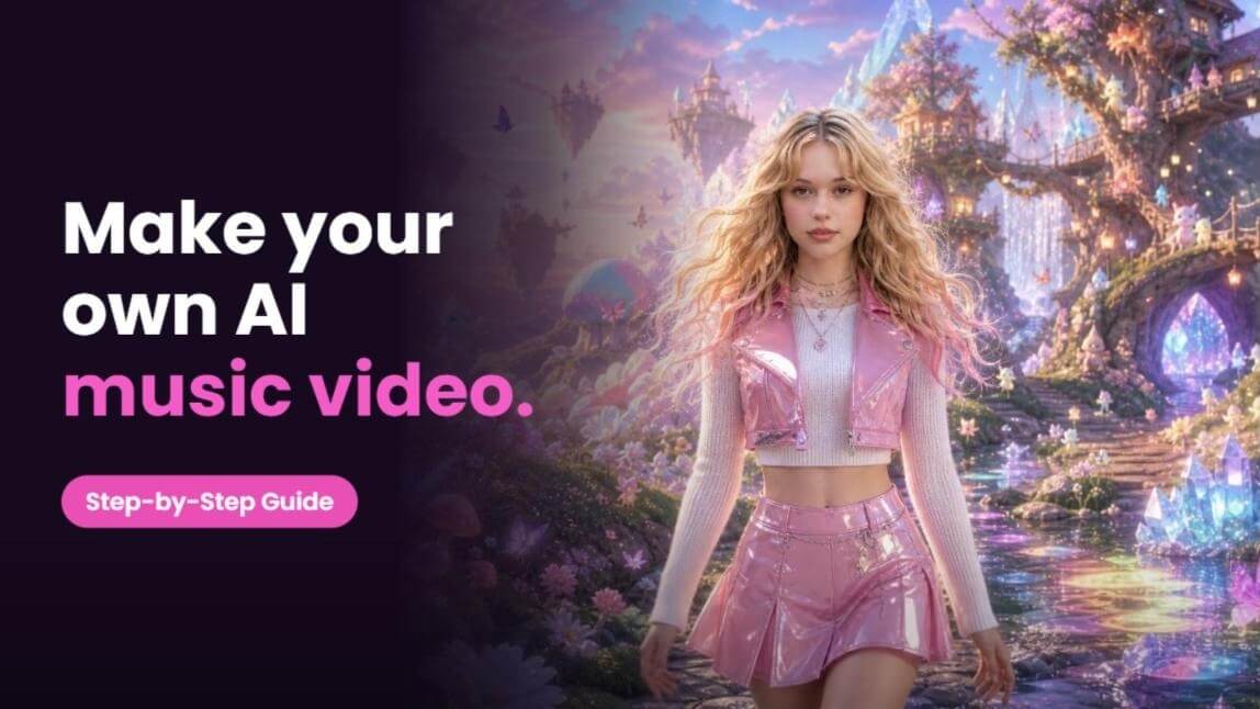 How to make an AI music video cover: a fantasy frame from an AI-generated music video