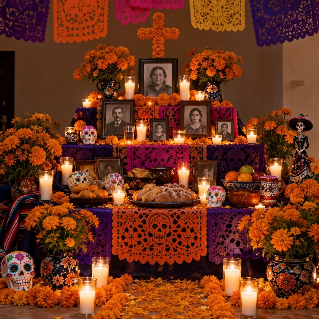 Altar del dia de los muertos Altar del dia de los muertos
