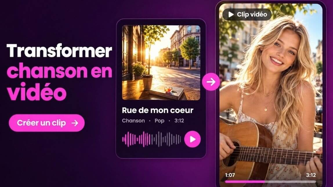 Comment transformer une chanson en clip musical avec l'IA