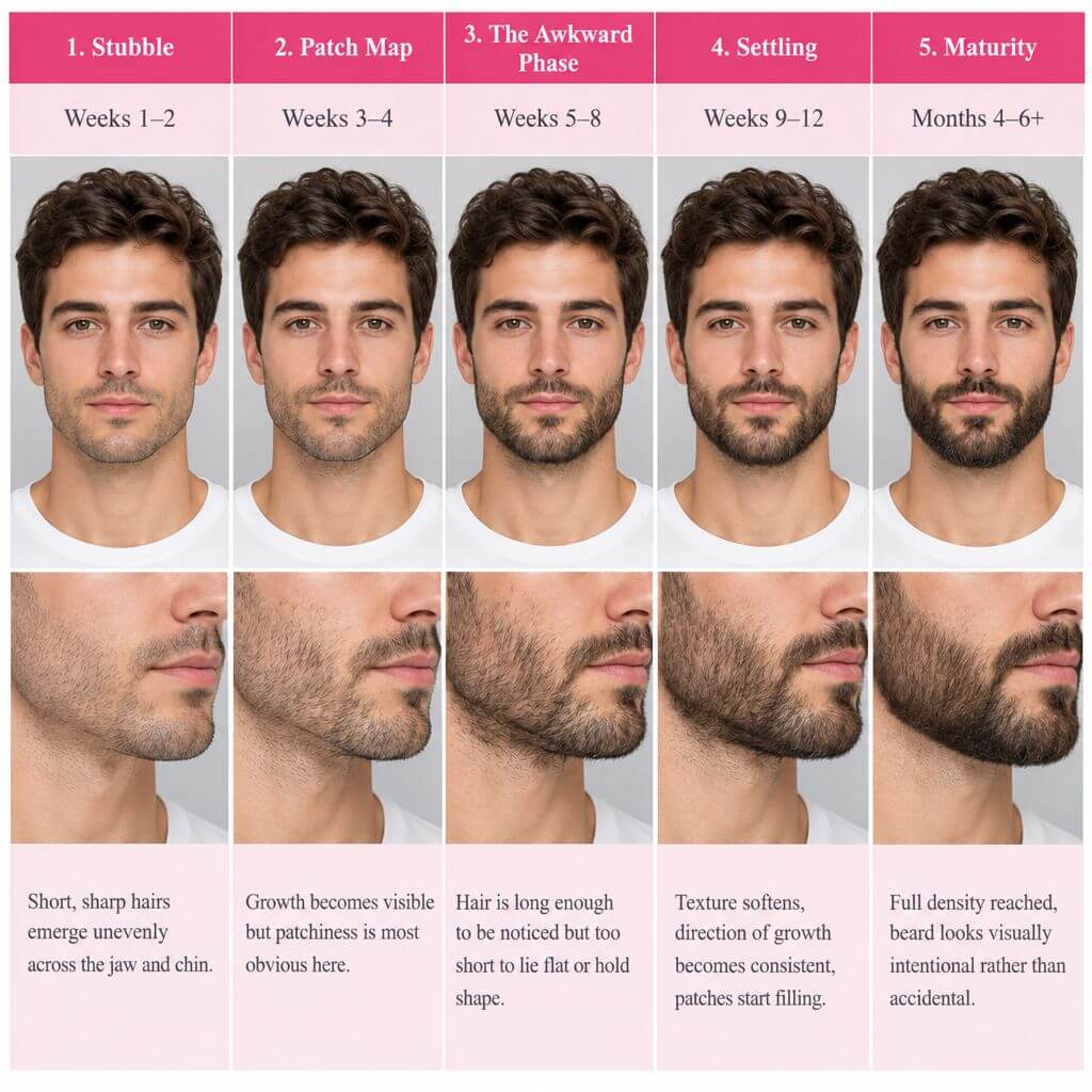 What Are the Main Stages of Beard Growth What Are the Main Stages of Beard Growth