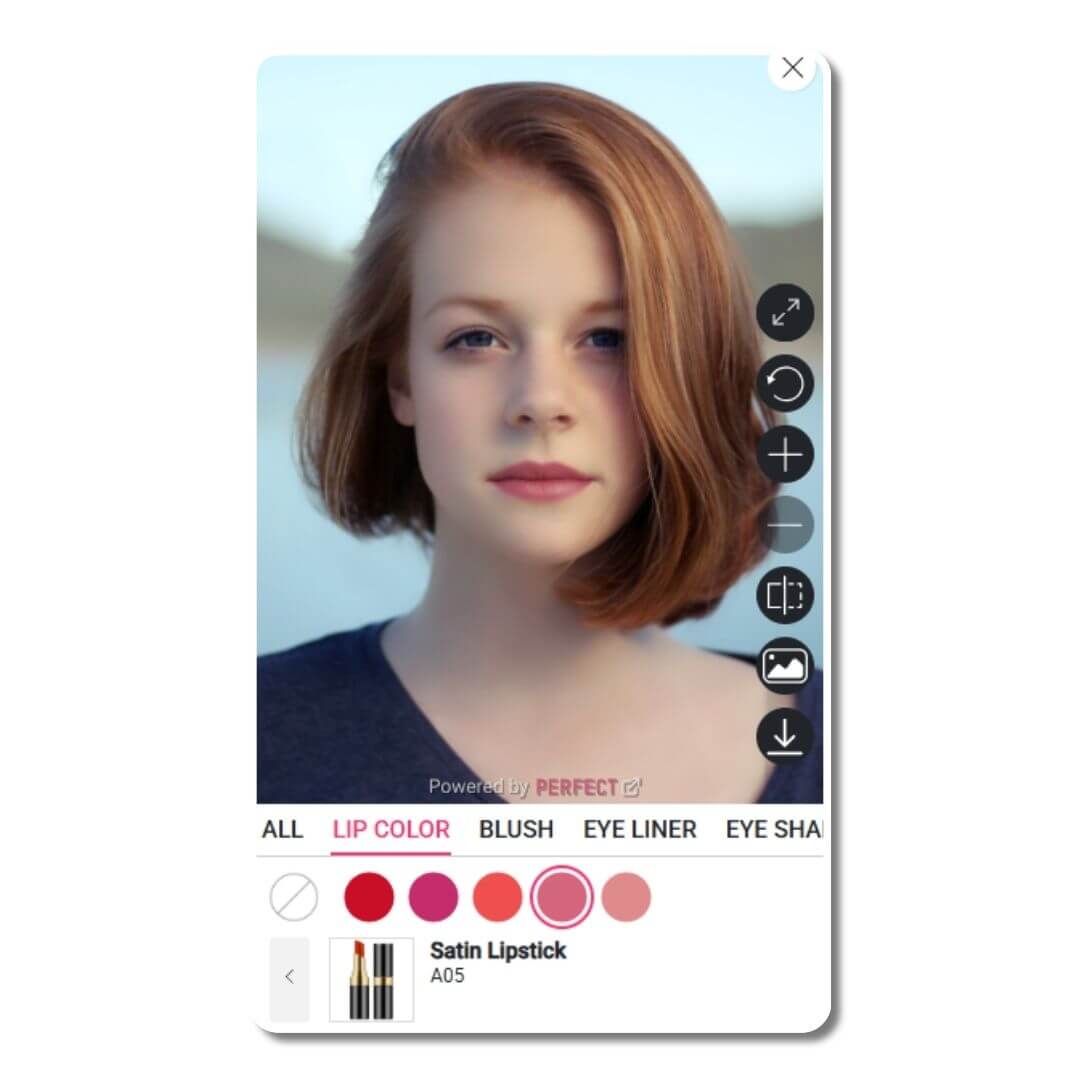 Virtual makeup try on for lipsticks
