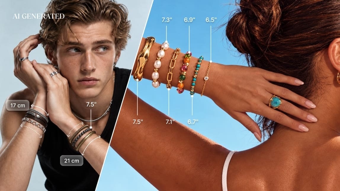 Bracelet Size Chart: Convert Wrist Size to Bracelet Size by Style