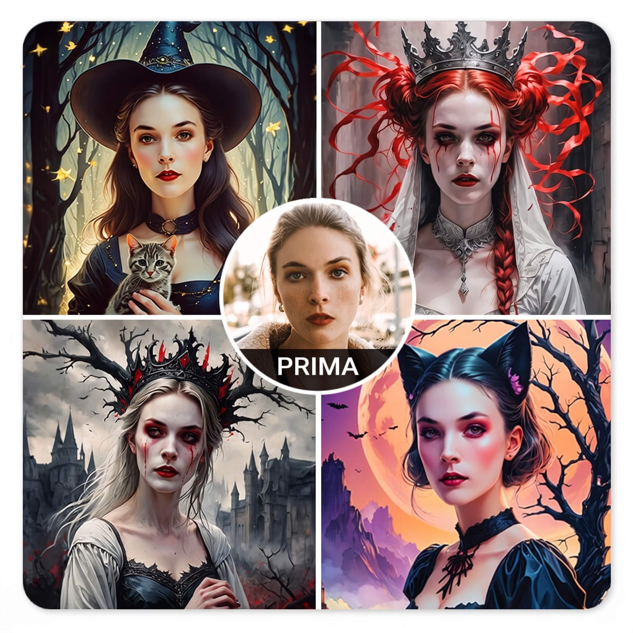 Idee Costumi Halloween 2026 Prova il costume di Halloween in stile Fantasy con la miglior app per creare outfit