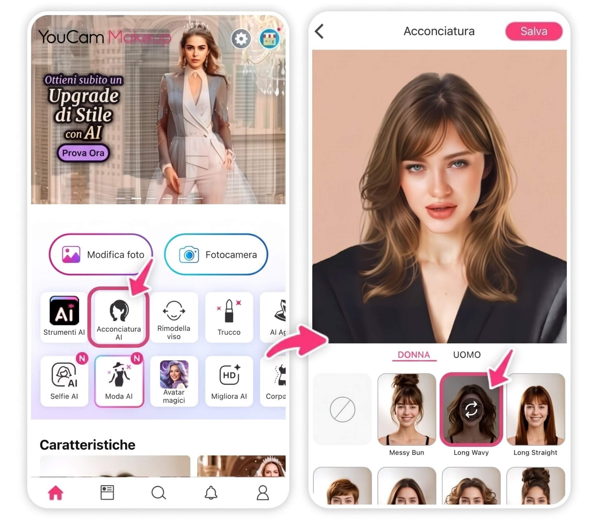 Scarica l'App Taglio Capelli YouCam Makeup Scarica l'App Taglio Capelli YouCam Makeup