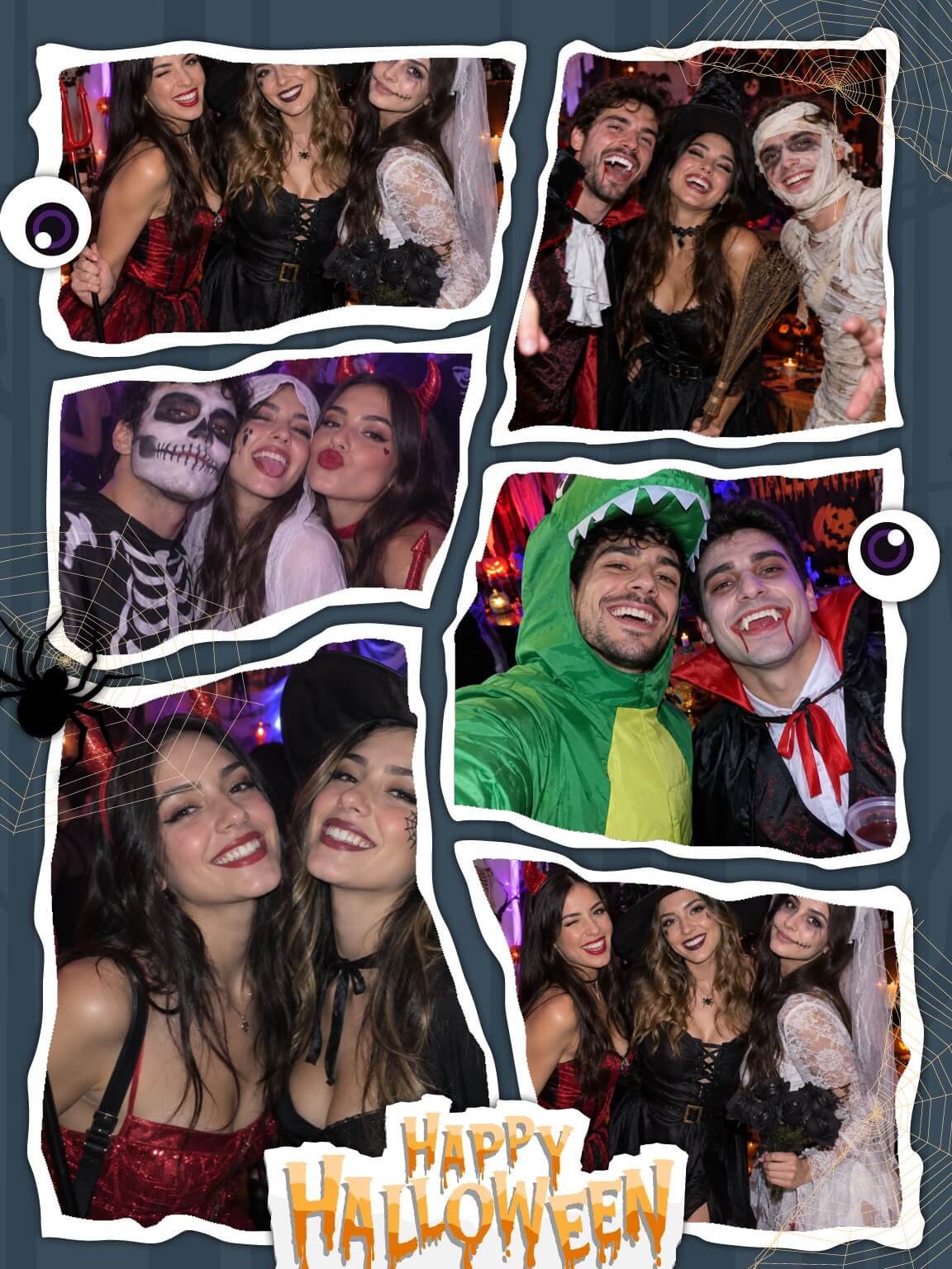 Plantilla de collage de Halloween Papel rasgado de YouCam Makeup