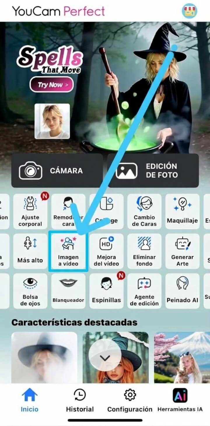 Imagen a video Youcam Perfect