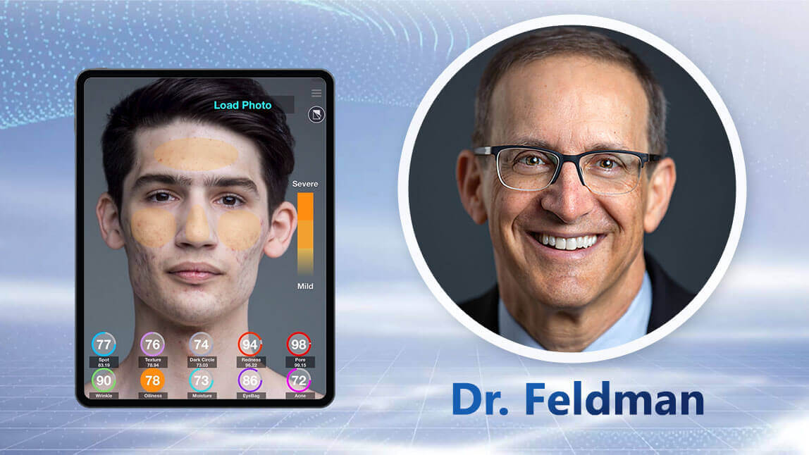 Dr. Feldman's medical study discussed about the accuracy of AI Skin Analyzer