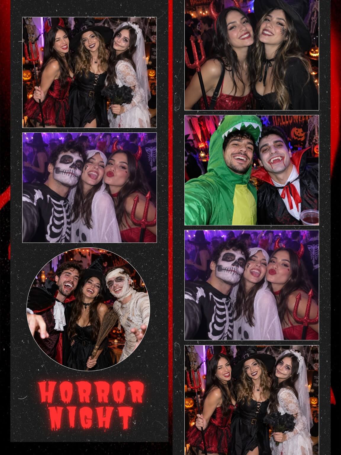 Plantilla de collage de Halloween Horror Night oscuro de YouCam Makeup