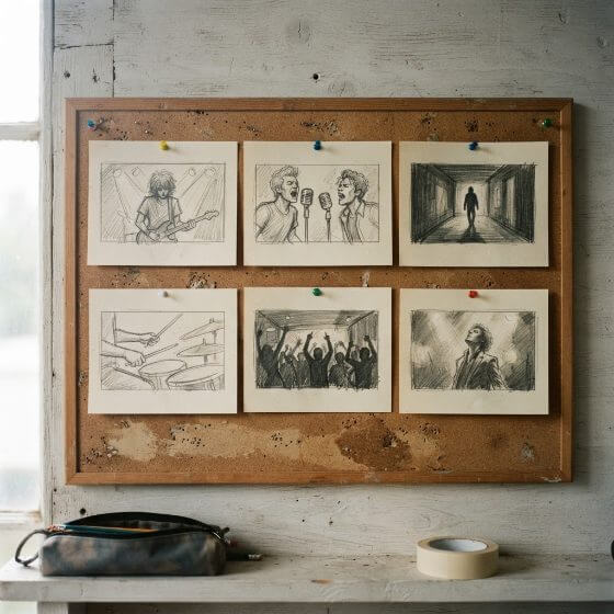 Example image: Plan it scene by scene first
