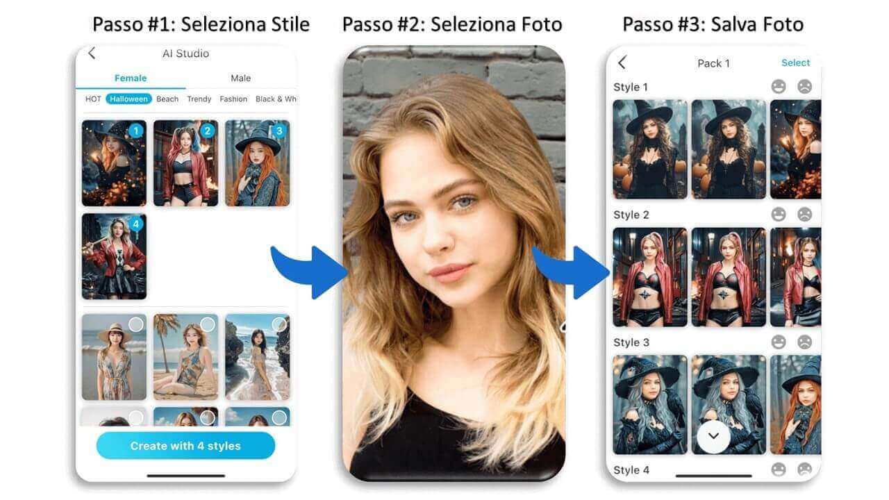 Generatore di Immagini AI: Crea Immagini di Halloween Uniche dalle Tue Foto