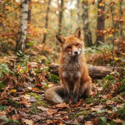 AI-generated illustration of a fox as a spirit animal