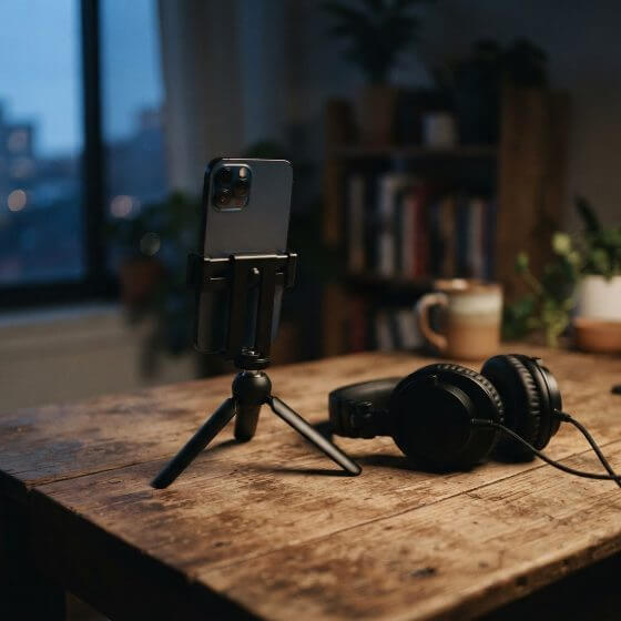 Example image: Posting on social or video sites