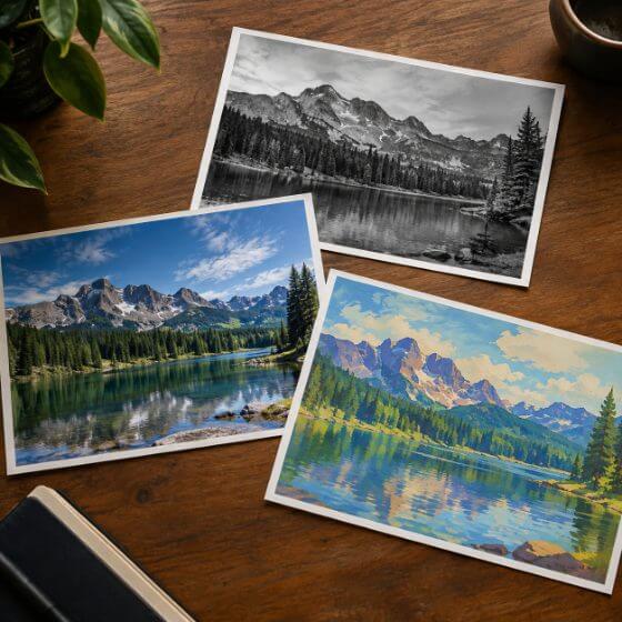 Example image: Compare the three video types