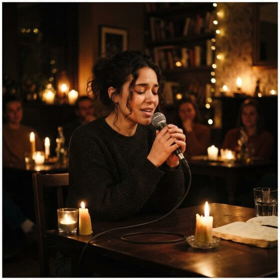 Example image: A soft, emotional vocal