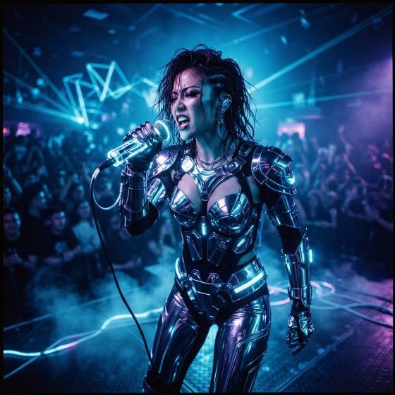 Example image: A stylized vocal