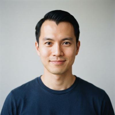 Man with a pointed widow's peak hairline