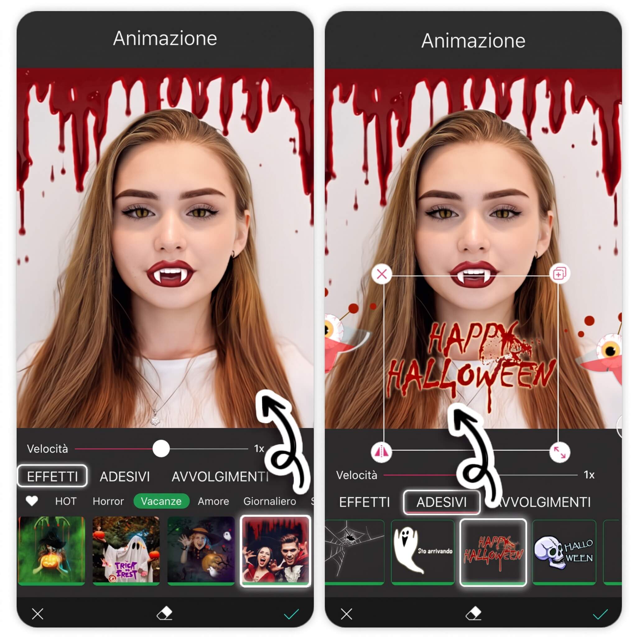 Immagini Halloween 2026: sticker animati Immagini Halloween 2026 : Ho Provato il Filtro Foto Vampiro