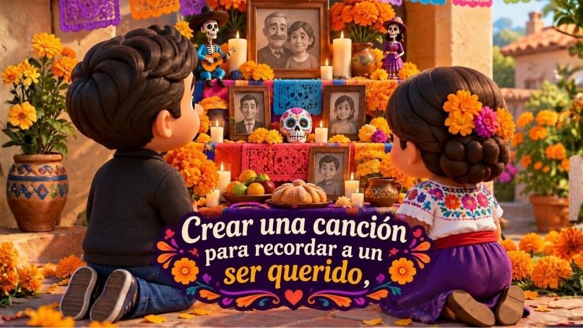 Cómo crear una canción para recordar a un ser querido con IA (estilo Recuérdame)