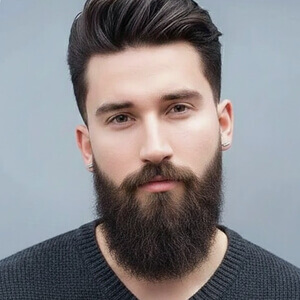 Man with a long, full beard