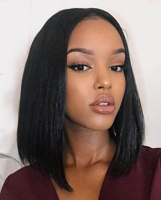 Frau mit einer Frisur ab 40: Lob (Long Bob)