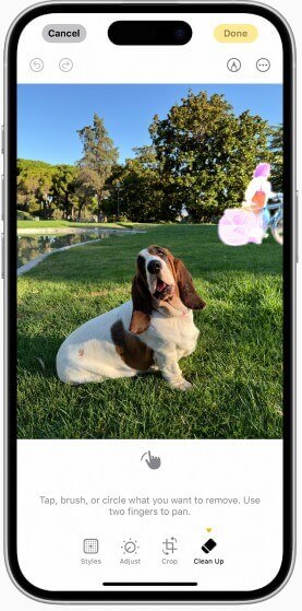 New Object Eraser feature on iPhone Try the new object eraser feature on iPhone