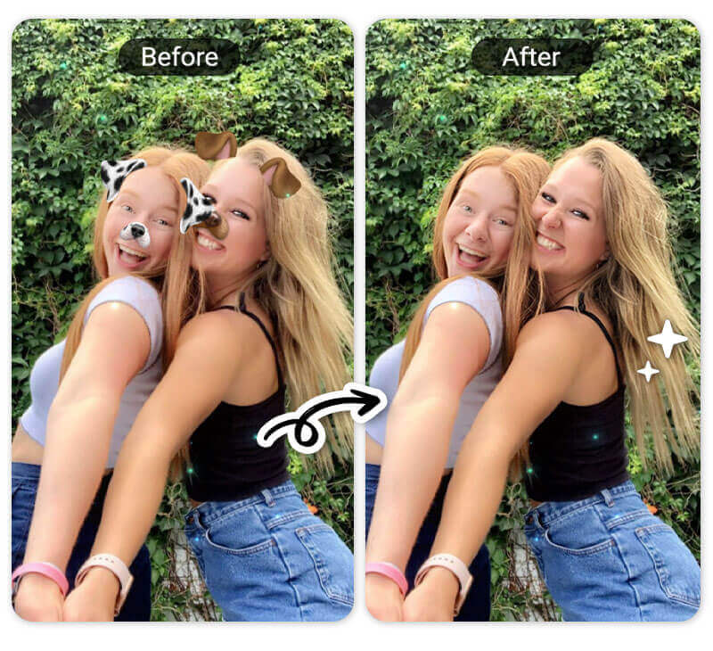 Object eraser iPhone Remove filters from photos using the best photo editing app
