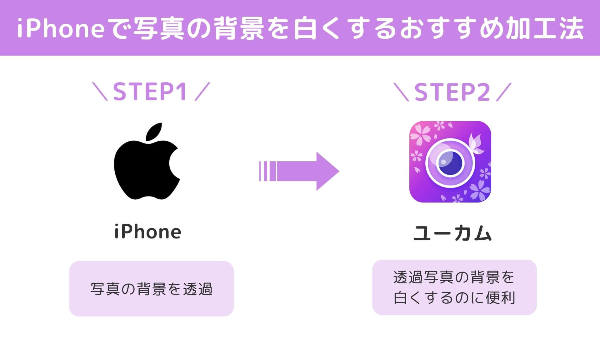iPhoneで写真の背景を白くする方法 iPhoneで写真の背景を白くする方法