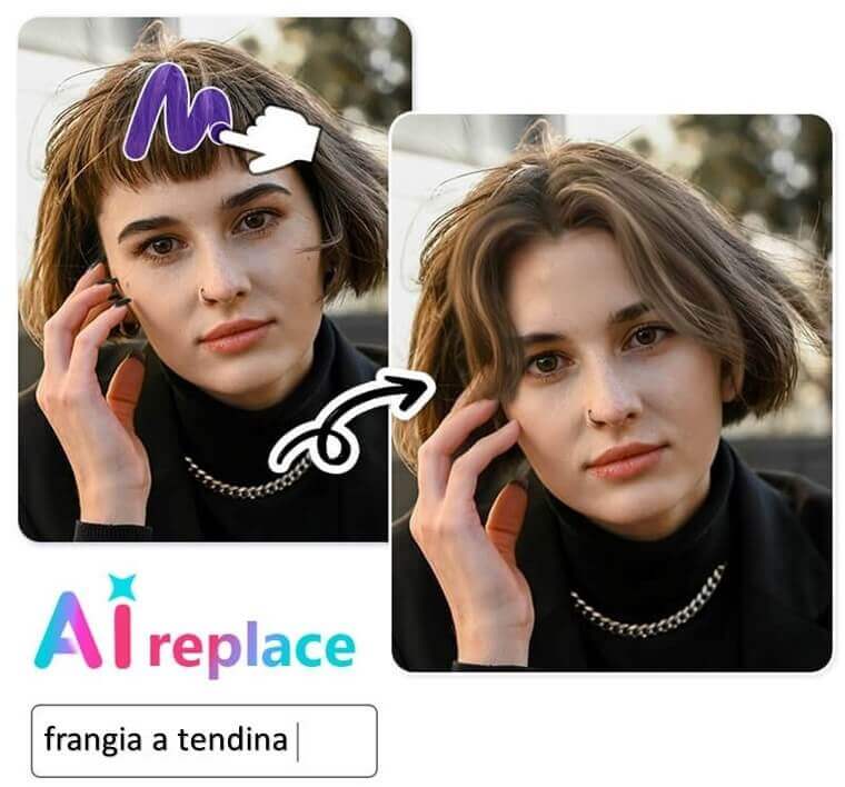 Come staresti con la frangia a tendina