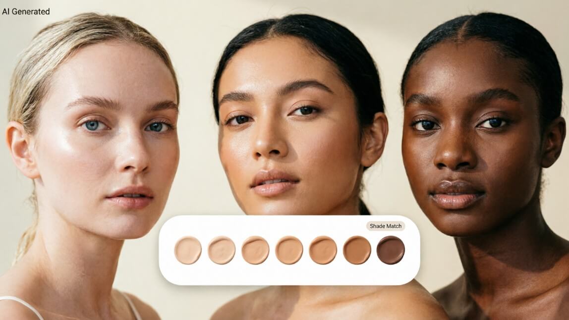 Diverse U.S. consumers with different skin tones and skin types