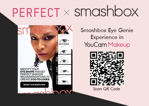 Perfect Corp. kooperiert mit Smashbox Cosmetics für die erste virtuelle Anprobe mit KI-gestütztem Gesichtsanalysator, Smashbox Eye Genie in YouCam Makeup