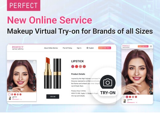 A Perfect Corp. Lança Uma Nova Ferramenta Intuitiva na Web para Serviço Online de Teste Virtual de Maquiagem