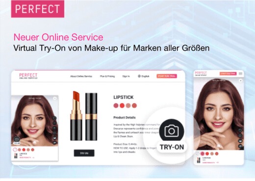 Perfect Corp. führt neuen Online Service ein: ein intuitives Web-Widget für virtuelles Make-up