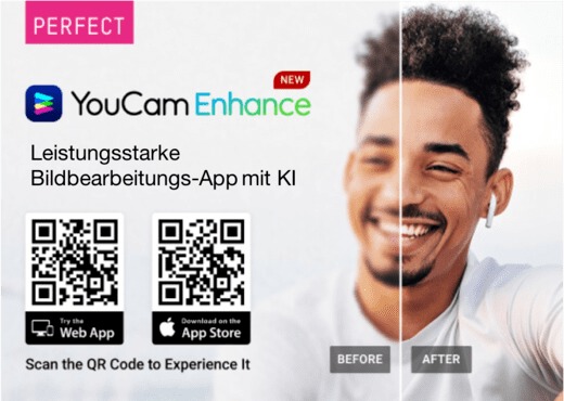 Perfect Corp. bringt „YouCam Enhance“ auf den Markt, eine KI-gestützte mobile iOS-App zur Bildbearbeitung