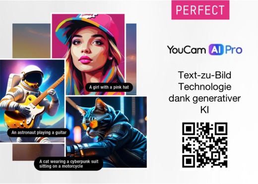 Perfect Corp. stellt die neue "YouCam AI Pro" App vor, in der Text dank KI zu kreativen Bildern umgewandelt wird