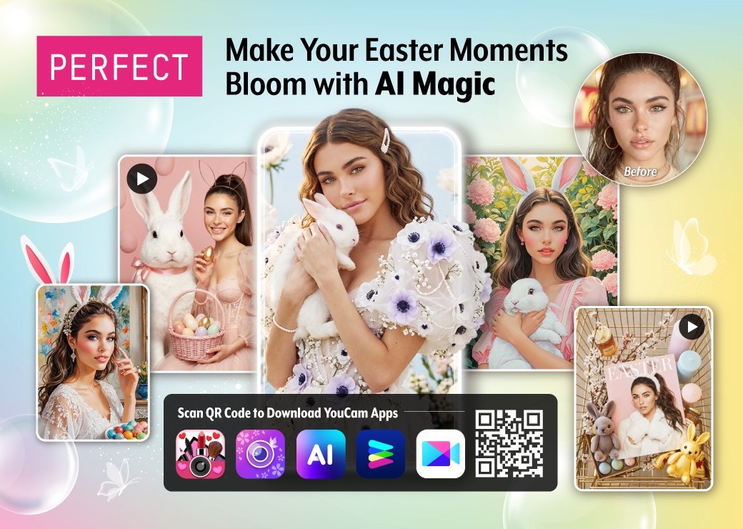 YouCam Unveils Egg-citing 2026 Easter Digital Experiences with AI-Powered Creativity