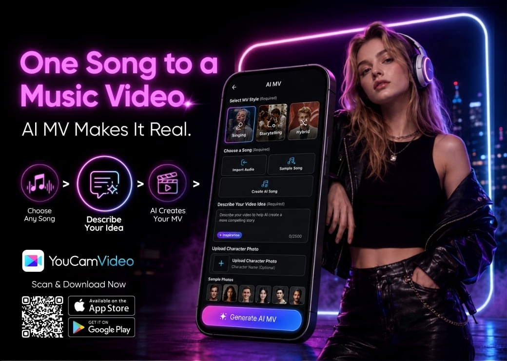 Perfect Corp. Launches AI MV in YouCam Video, Turning Any Song into a Fully Produced Music Video in Minutes