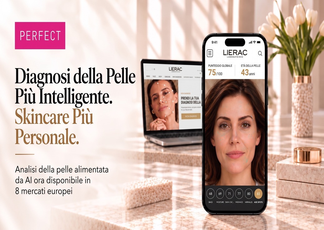 Perfect Corp. Collabora con LABORATOIRES LIERAC per Offrire ai Consumatori Europei l'Analisi della Pelle AI
