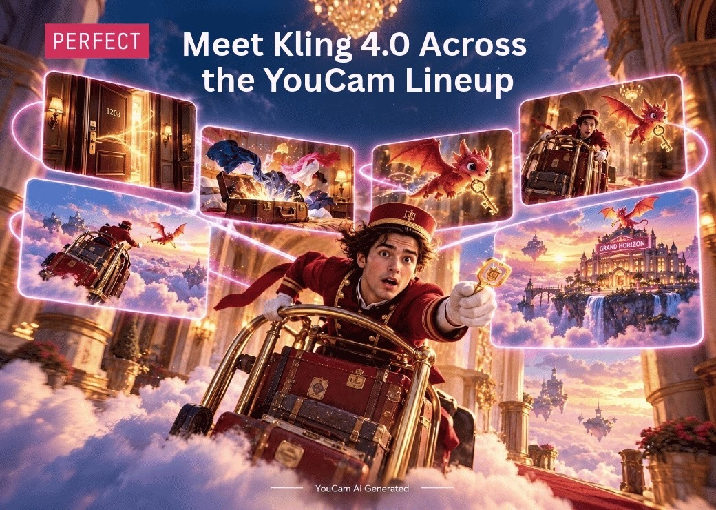 YouCam Integrates Newly Released Kling 4.0 API to Turn Photos into 30-Second Stories with Dialogue and Sound