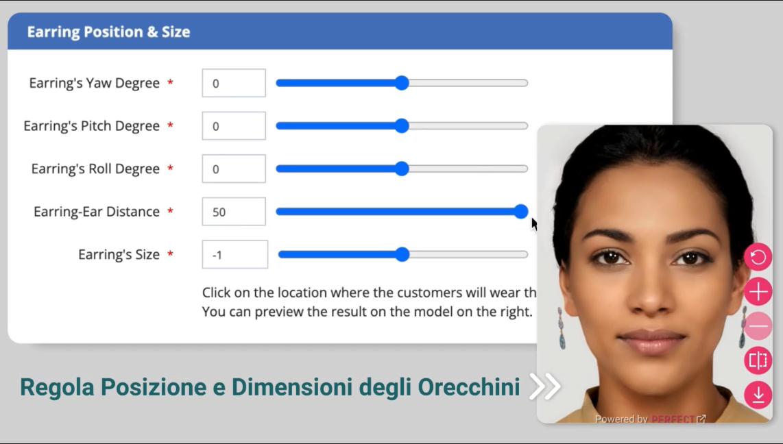 Orecchini Online da 2D a 3D