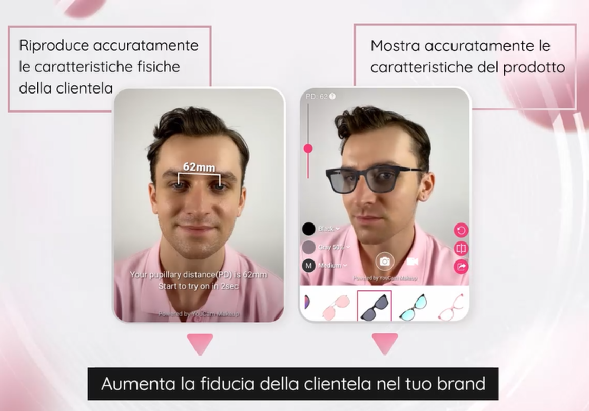 Virtual Try On per una Prova Virtuale Occhiali Precisa e Accurata