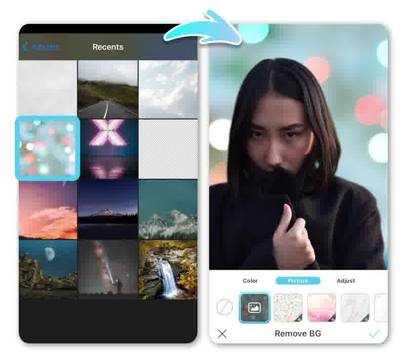 Ajouter fond video via IA