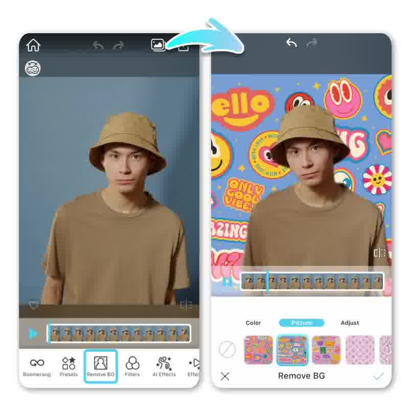 Enlever fond video avec meilleure appli video