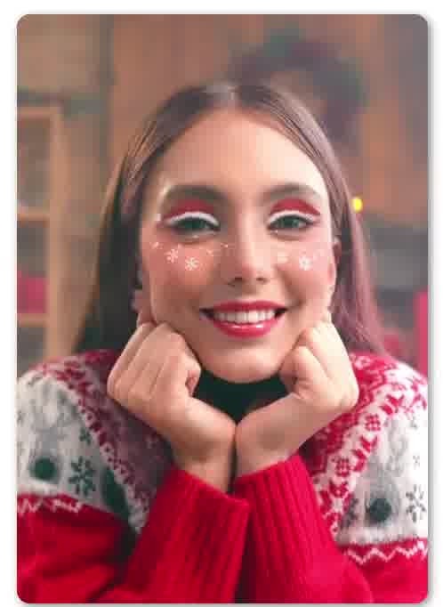 Idées video Noel pour créer des tiktok de Noel avec filtre Noel