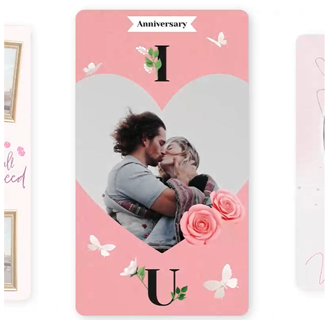 diferentes estilos de tarjetas romanticas de amor