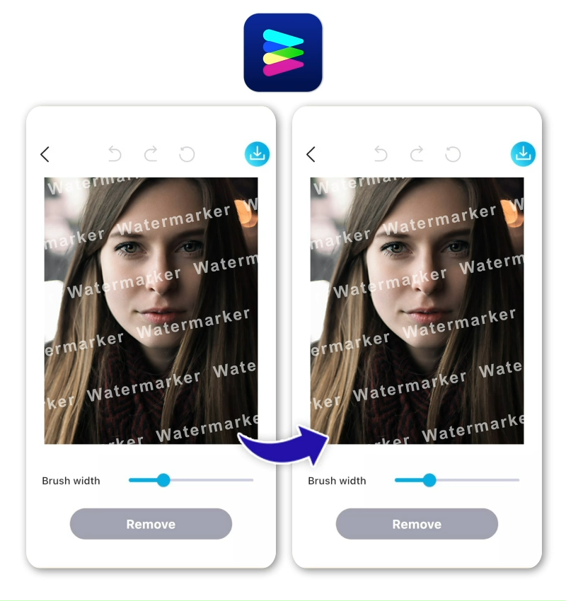 YouCam Enhance : suppression de filigrane IA