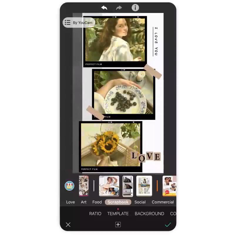 Moodboard gestalten war mit YouCam Perfect noch nie einfacher.