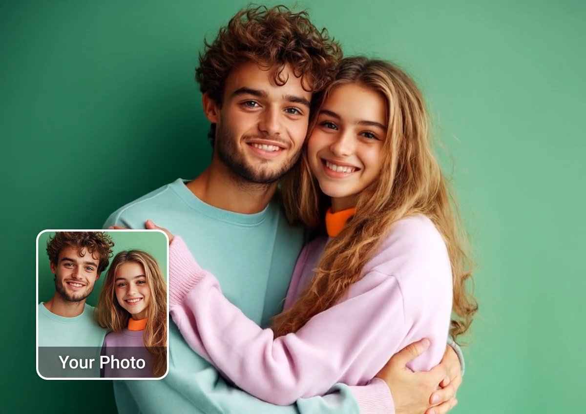 Créez une vidéo de câlin IA (AI Hug) avec une seule photo.